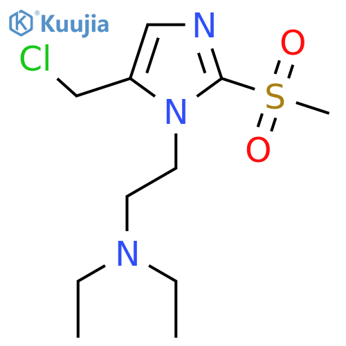{2-[5-(Chloromethyl)-2-methanesulfonyl-1H-imidazol-1-yl]ethyl}diethylamine structure