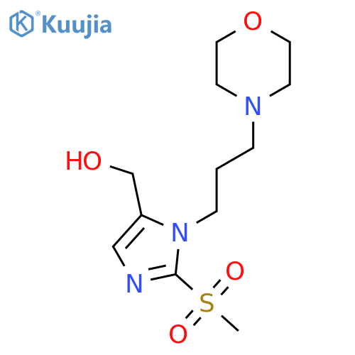{2-Methanesulfonyl-1-[3-(morpholin-4-yl)propyl]-1H-imidazol-5-yl}methanol structure