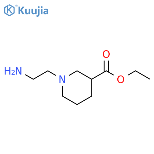 ethyl 1-(2-aminoethyl)piperidine-3-carboxylate structure