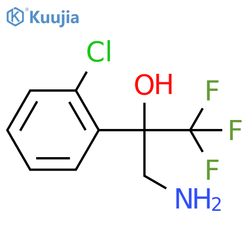 3-Amino-2-(2-chlorophenyl)-1,1,1-trifluoropropan-2-ol structure