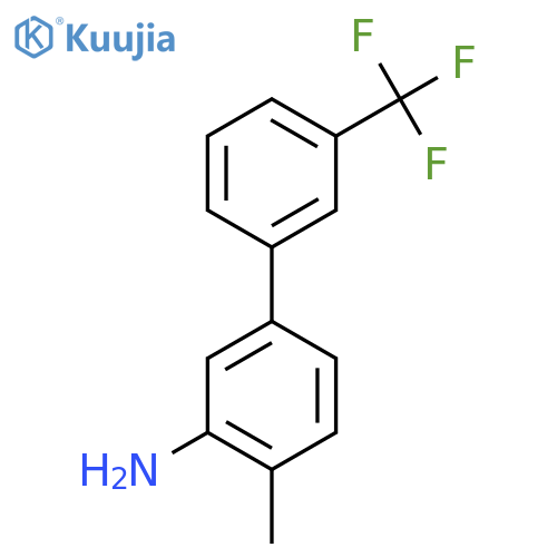 3-Amino-4-methyl-3'-(trifluoromethyl)biphenyl structure