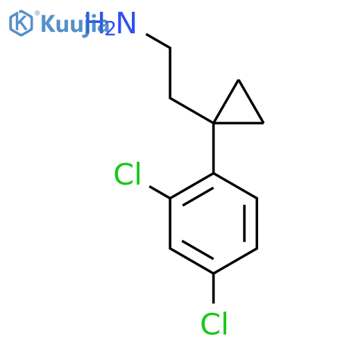 2-1-(2,4-dichlorophenyl)cyclopropylethan-1-amine structure