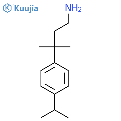 3-methyl-3-4-(propan-2-yl)phenylbutan-1-amine structure
