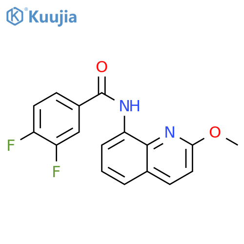 3,4-difluoro-N-(2-methoxyquinolin-8-yl)benzamide structure