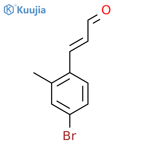 3-(4-bromo-2-methylphenyl)prop-2-enal structure