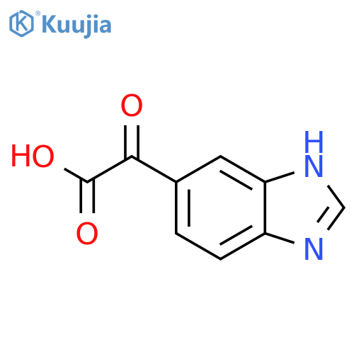 2-(1H-1,3-benzodiazol-5-yl)-2-oxoacetic acid structure