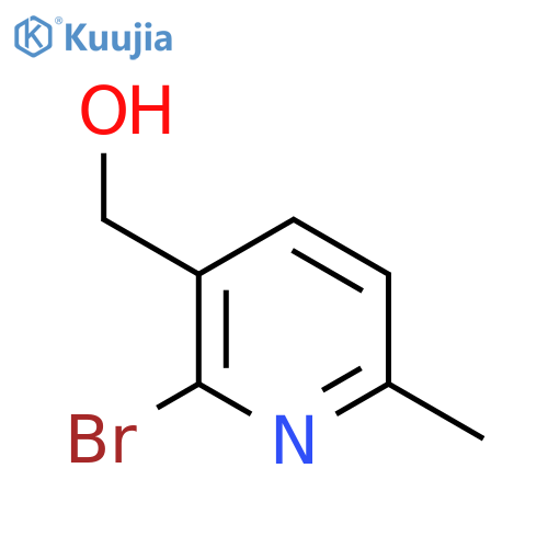 (2-bromo-6-methylpyridin-3-yl)methanol structure