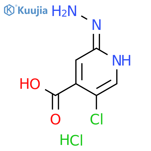 5-Chloro-2-hydrazinylpyridine-4-carboxylic acidhydrochloride structure