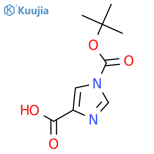 1H-Imidazole-1,4-dicarboxylic acid 1-(1,1-dimethylethyl) ester structure