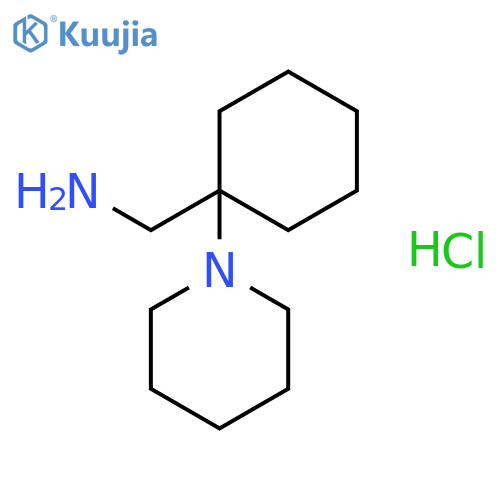 (1-(Piperidin-1-yl)cyclohexyl)methanamine hydrochloride structure
