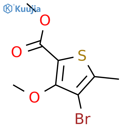 Methyl 4-bromo-3-methoxy-5-methylthiophene-2-carboxylate structure