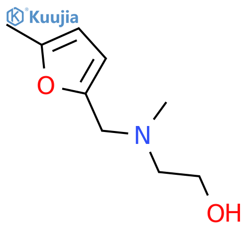 Ethanol, 2-[methyl[(5-methyl-2-furanyl)methyl]amino]- structure