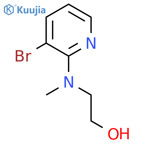 2-(3-Bromo-2-pyridinyl)(methyl)amino-1-ethanol structure