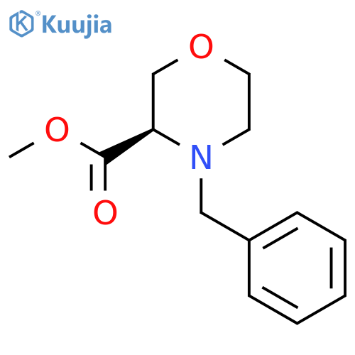 methyl (3R)-4-benzylmorpholine-3-carboxylate structure