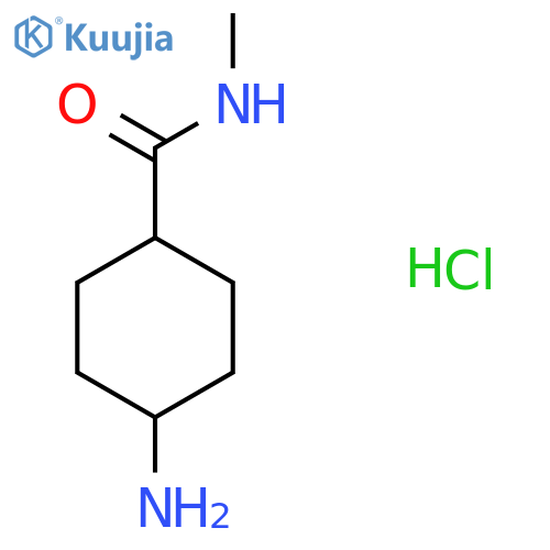 4-Amino-N-methylcyclohexane-1-carboxamide hydrochloride structure