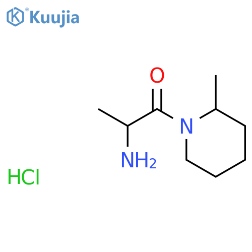 2-Amino-1-(2-methyl-1-piperidinyl)-1-propanonehydrochloride structure