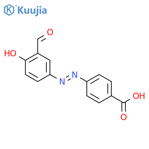 Benzoic acid, 4-[(3-formyl-4-hydroxyphenyl)azo]- structure
