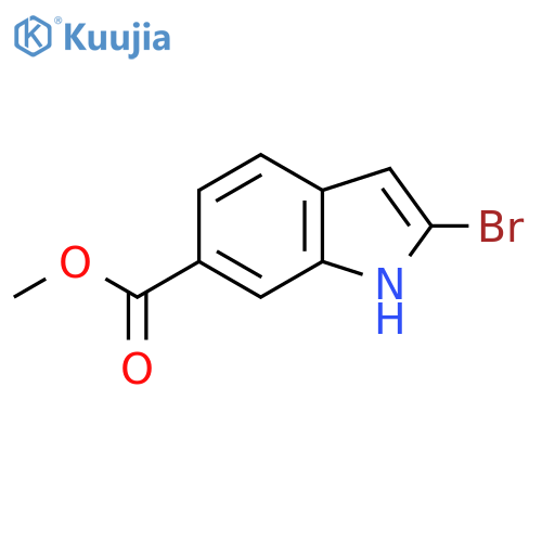 Methyl 2-bromo-1H-indole-6-carboxylate structure