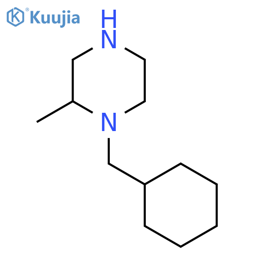 1-(Cyclohexylmethyl)-2-methylpiperazine structure