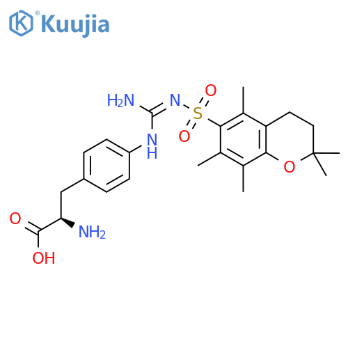 H-D-Phe(4-Guad-Pmc)-OH structure