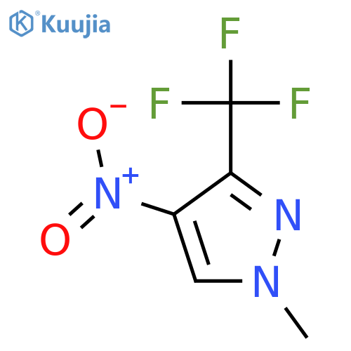 1-methyl-4-nitro-3-(trifluoromethyl)-1H-pyrazole structure