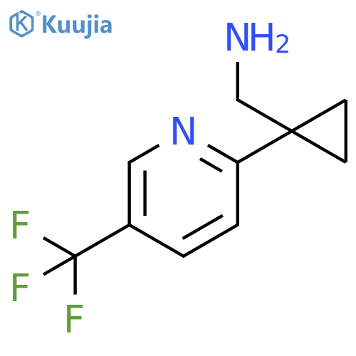 {1-5-(trifluoromethyl)pyridin-2-ylcyclopropyl}methanamine structure