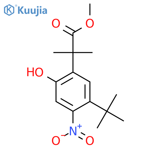 5-(1,1-Dimethylethyl)-2-hydroxy-α,α-dimethyl-4-nitro-benzeneacetic Acid Methyl Ester structure