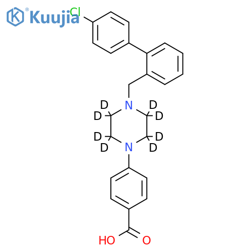 4-4-(4'-Chlorobiphenyl-2-ylmethyl)piperazin-1-ylbenzoic Acid-d8 structure