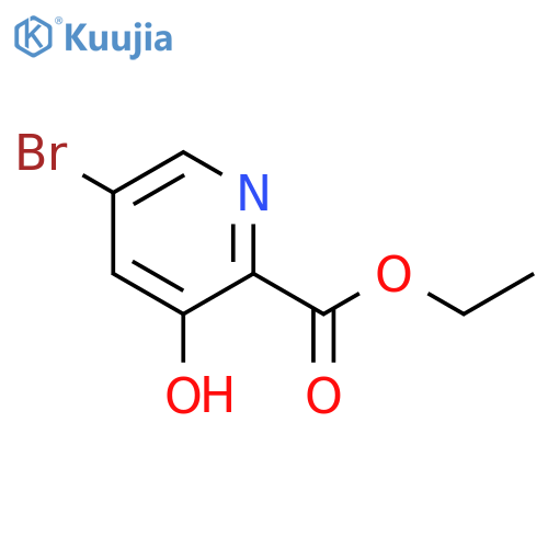 Ethyl 5-bromo-3-hydroxypicolinate structure