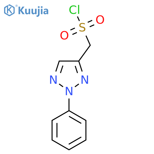 (2-phenyl-2H-1,2,3-triazol-4-yl)methanesulfonyl chloride structure