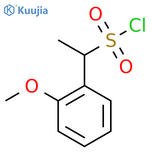 1-(2-Methoxyphenyl)ethane-1-sulfonyl chloride structure