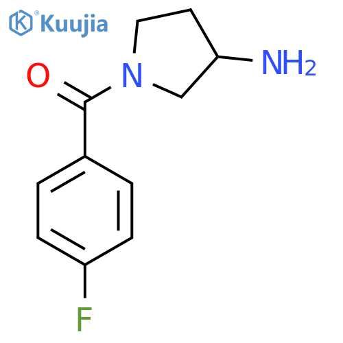 1-(4-fluorobenzoyl)pyrrolidin-3-amine structure