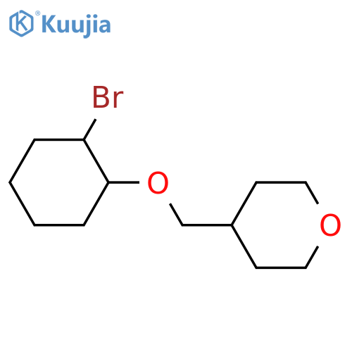 4-{(2-bromocyclohexyl)oxymethyl}oxane structure
