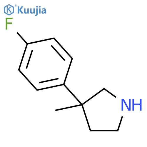 3-(4-Fluorophenyl)-3-methylpyrrolidine structure