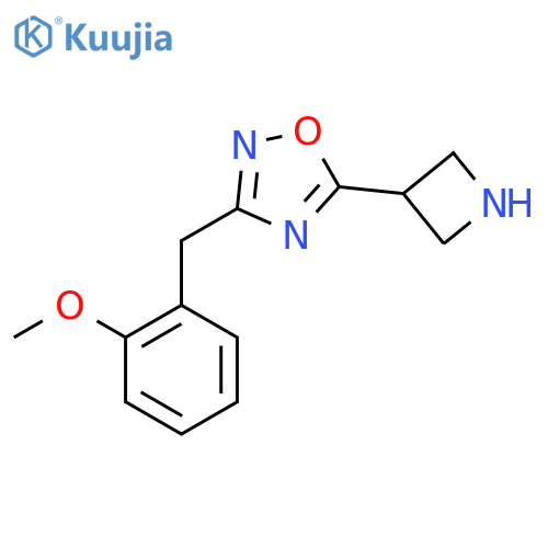 5-(azetidin-3-yl)-3-(2-methoxyphenyl)methyl-1,2,4-oxadiazole structure