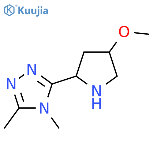 3-(4-Methoxypyrrolidin-2-yl)-4,5-dimethyl-4h-1,2,4-triazole structure