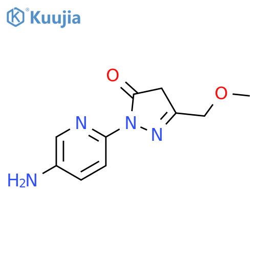 1-(5-Aminopyridin-2-y)-3-(methoxymethyl)-1H-pyrazol-5(4H)-one structure