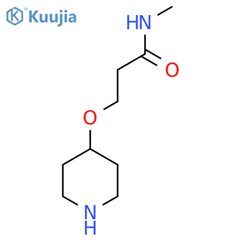 N-methyl-3-(piperidin-4-yloxy)propanamide structure
