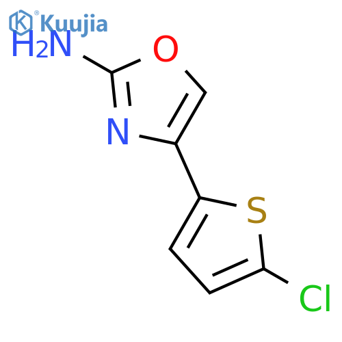 4-(5-Chlorothiophen-2-yl)oxazol-2-amine structure