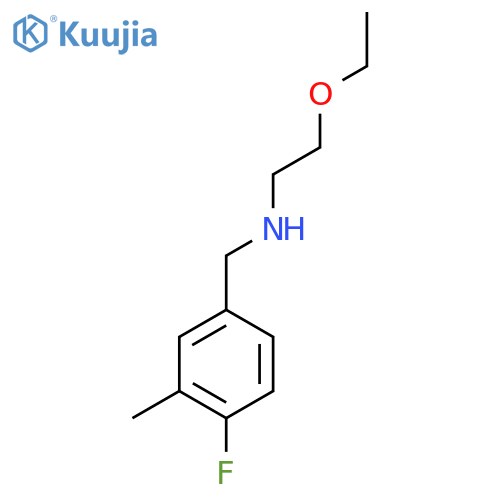 (2-ethoxyethyl)(4-fluoro-3-methylphenyl)methylamine structure