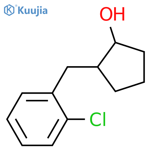 Cyclopentanol, 2-[(2-chlorophenyl)methyl]-  structure