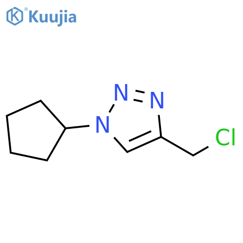 4-(chloromethyl)-1-cyclopentyl-1H-1,2,3-triazole structure