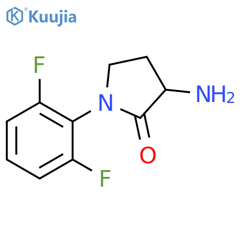 3-amino-1-(2,6-difluorophenyl)pyrrolidin-2-one structure