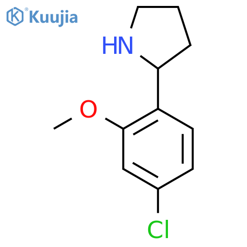 2-(4-chloro-2-methoxyphenyl)pyrrolidine structure