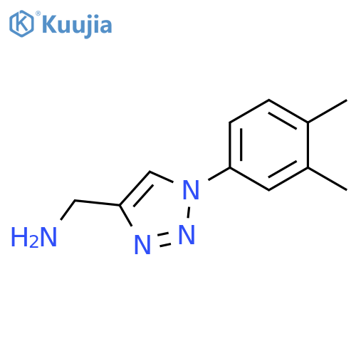 [1-(3,4-dimethylphenyl)-1H-1,2,3-triazol-4-yl]methanamine structure