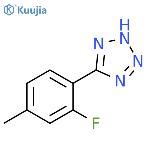 5-(2-fluoro-4-methylphenyl)-1H-1,2,3,4-tetrazole structure