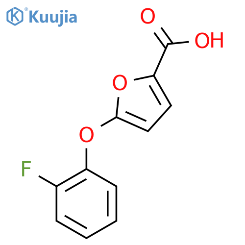5-(2-Fluoro-phenoxy)-furan-2-carboxylic acid structure