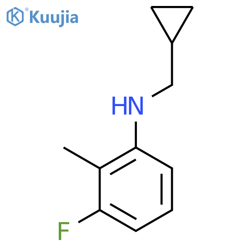 N-(Cyclopropylmethyl)-3-fluoro-2-methylaniline structure