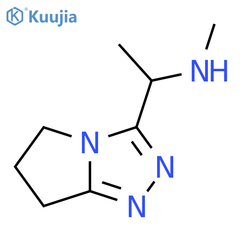 methyl(1-{5H,6H,7H-pyrrolo2,1-c1,2,4triazol-3-yl}ethyl)amine structure
