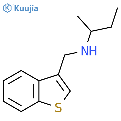 (1-benzothiophen-3-yl)methyl(butan-2-yl)amine structure